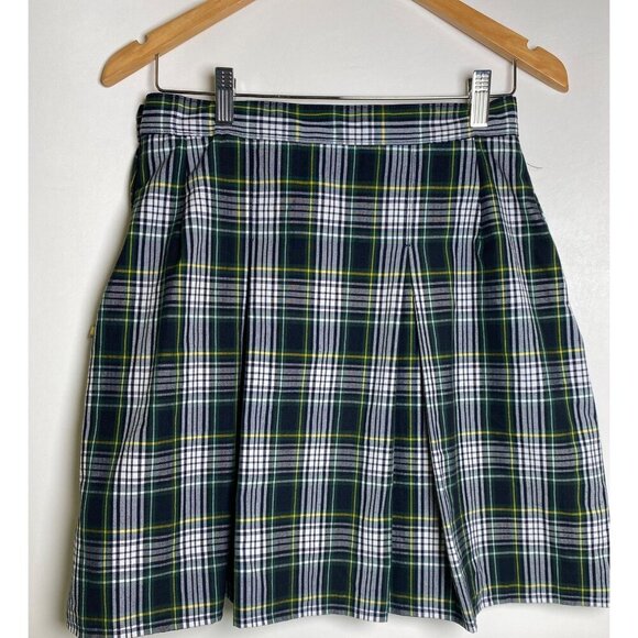 Dennis Uniform Girls Junior Carden Plaid Pleated Skirt, J9 - Picture 3 of 8